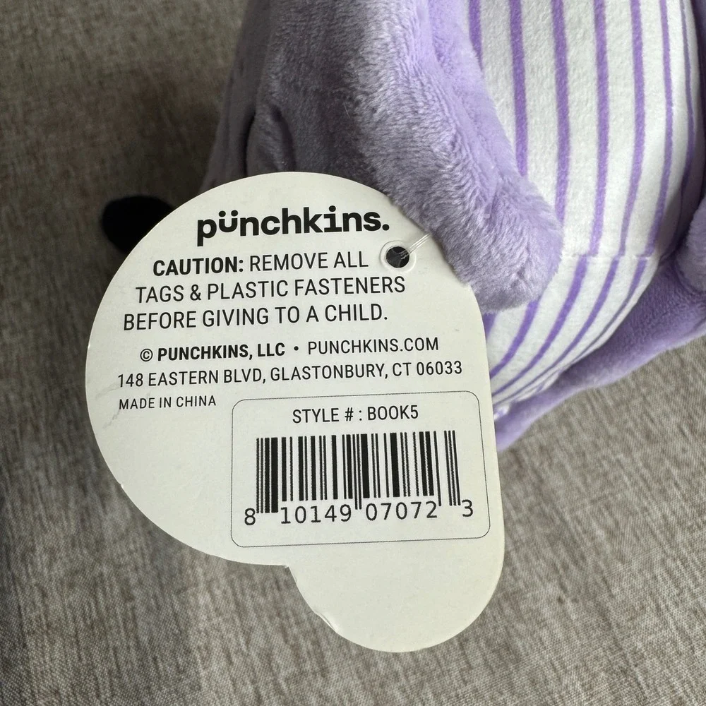 Punchkins I Like My Books Extra Spicy Enemies To Lovers Plush Book Purple